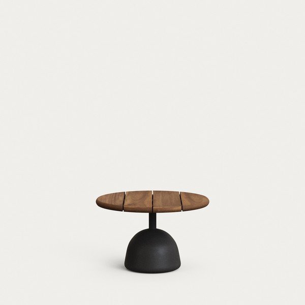 Okrúhly Záhradný konferenčný stolík s doskou z akácie ø 55 cm Saura – Kave Home-image-1