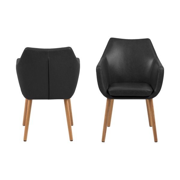 Čierne kreslo Actona Nora-image-3