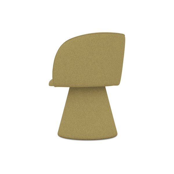 Čalúnené jedálenské kreslo v horčicovej farbe Maia – Makamii-image-3