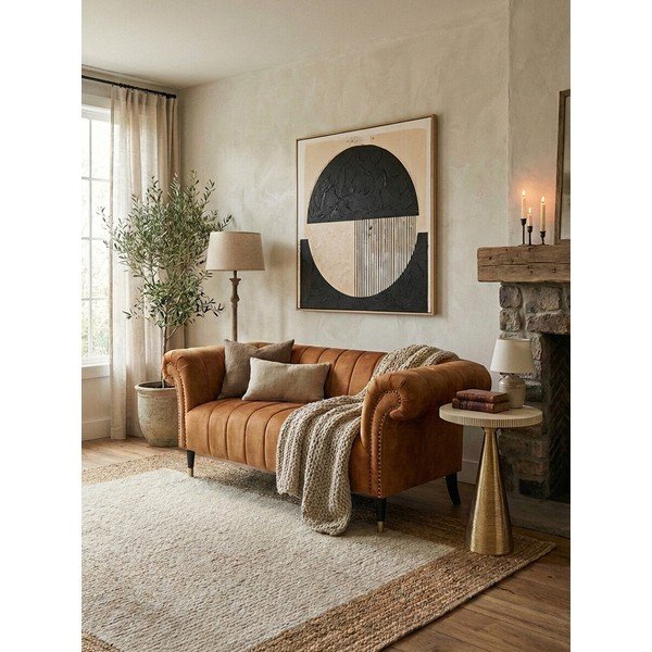Hnedá pohovka 185 cm Siena – Premier Housewares-image-1