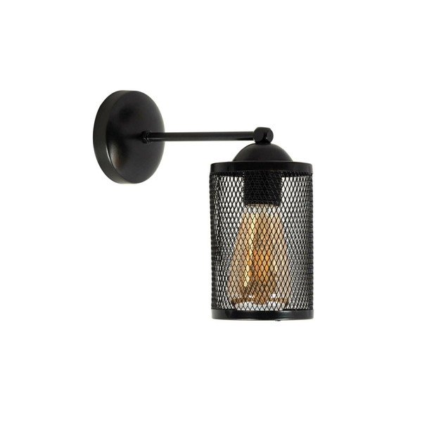 Čierne nástenné svietidlo Sconce L - Magenta Home