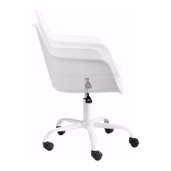 Biela nastaviteľná kancelárska stolička Støraa Leslie-image-1