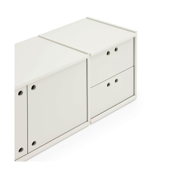 Krémový TV stolík 157x42x40 cm Wally – Teulat-image-3