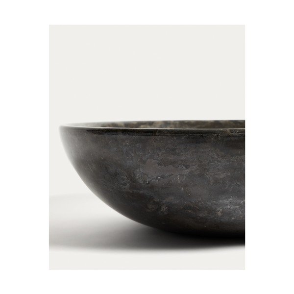 Sivé kamenné okrúhle umývadlo ø 40 cm Darnen – Kave Home-image-3