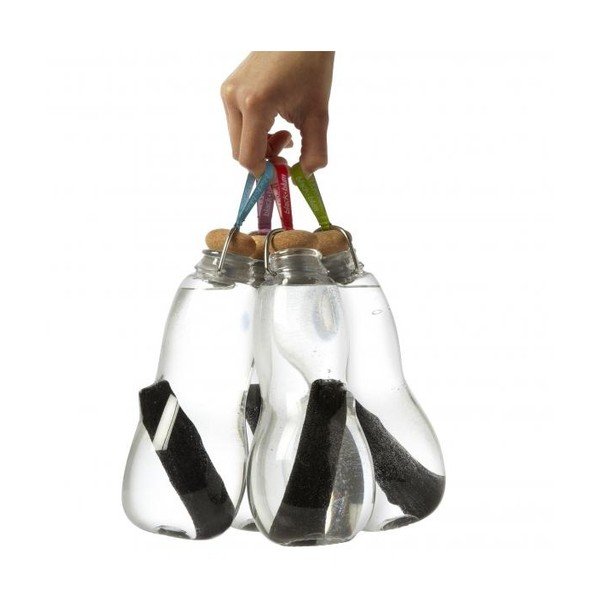 Modrá filtračná fľaša Black Bloom Eau Good s aktívnym uhlím, 800 ml-image-2