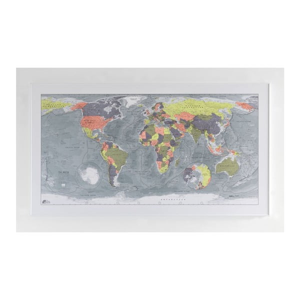 Magnetická mapa sveta The Future Mapping Company Classic World Map, 130 × 72 cm
