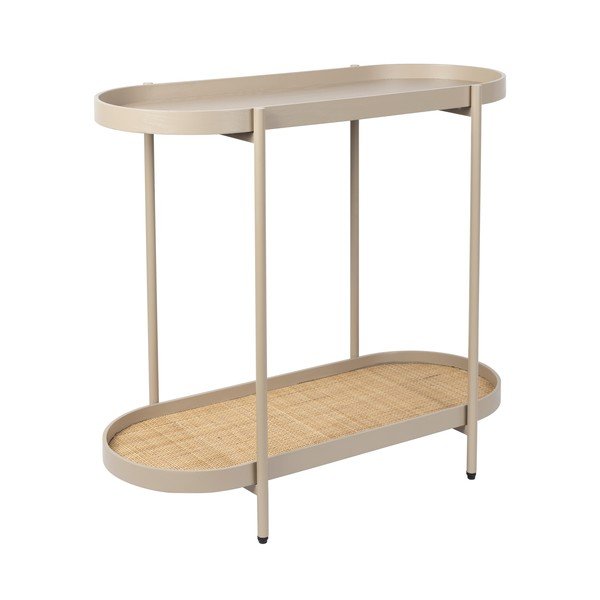 Béžový konzolový stolík 39x85 cm Amaya – White Label-image-3