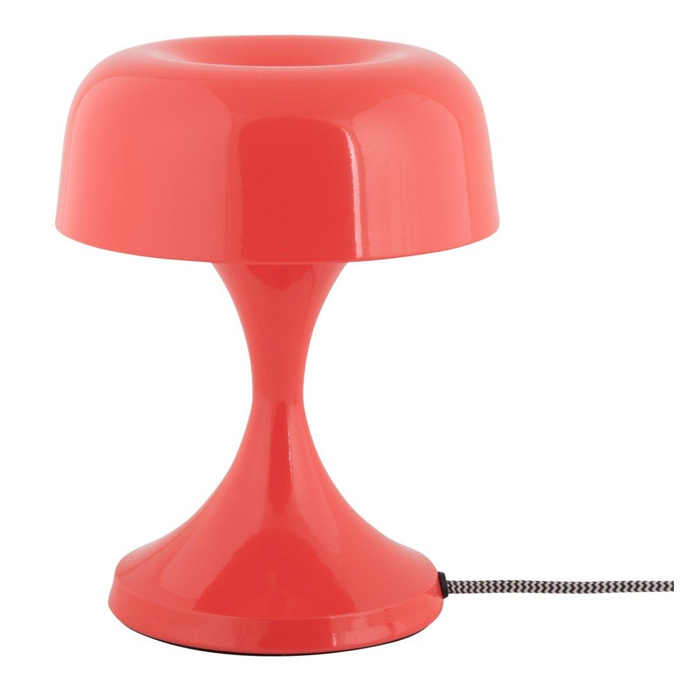 E-shop Červená kovová stolová lampa (výška 20 cm) Moda Retro – Leitmotiv