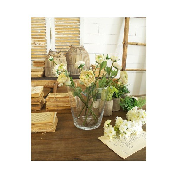 Sklenená váza Orchidea Milano Vetro Living, výška 22 cm