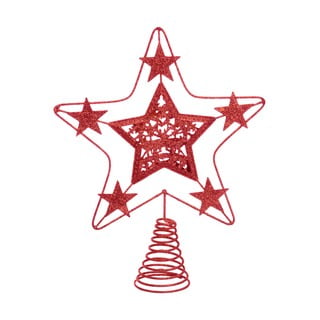 Hviezda na vianočný strom v červenej farbe Casa Selección Terminal, ø 18 cm