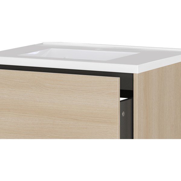 Biela matná závesná skrinka pod umývadlo 61x61 cm Bodera – Germania-image-4