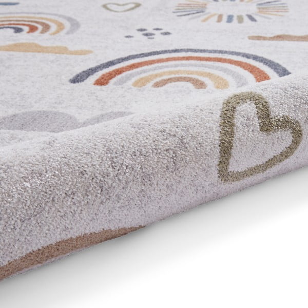 Krémovobiely detský koberec 80x150 cm Vida Kids Rainbow – Think Rugs-image-4