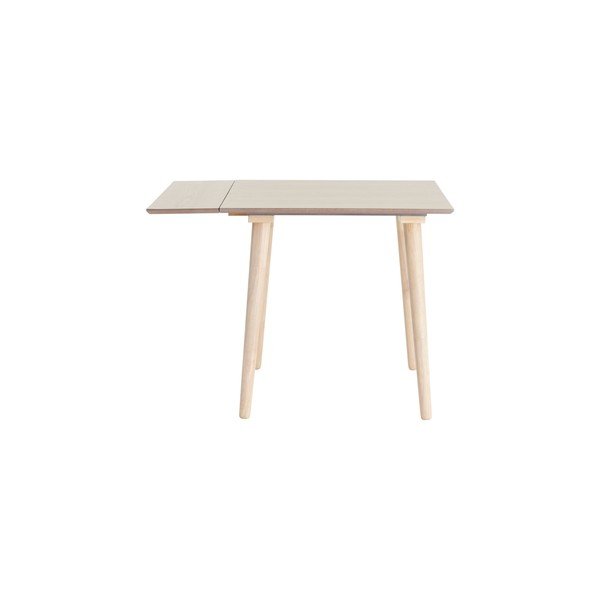 Rozkladací jedálenský stôl s prídavnou doskou v dekore brestu 80x80 cm Jolina – Ellos Home