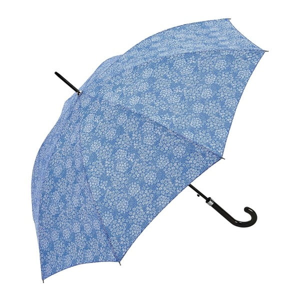 Modrý tyčový dáždnik Ambiance Lilacs In Rain, ⌀ 122 cm