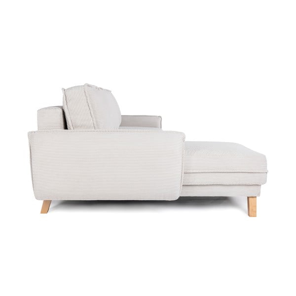 Variabilná béžová menčestrová rozkladacia rohová pohovka Tori – Bonami Selection-image-3