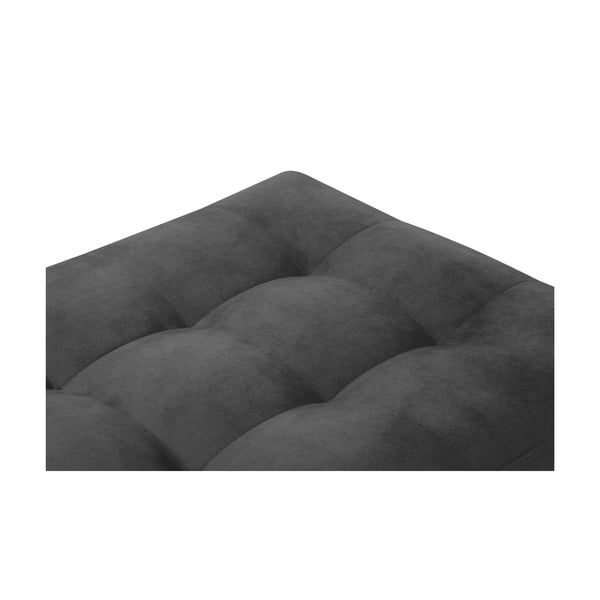 Tmavosivá zamatová podnožka Milo Casa Santo-image-4