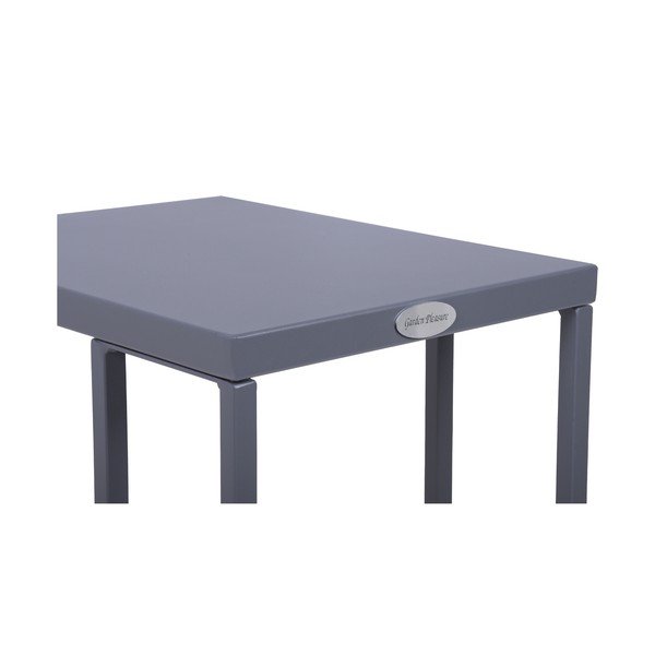 Oceľový záhradný odkladací stolík 43x30,5 cm Dorea – Garden Pleasure-image-2