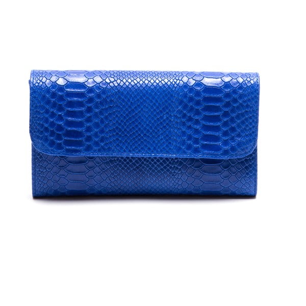 Kožená listová kabelka Isabella Rhea 8018, modrá
