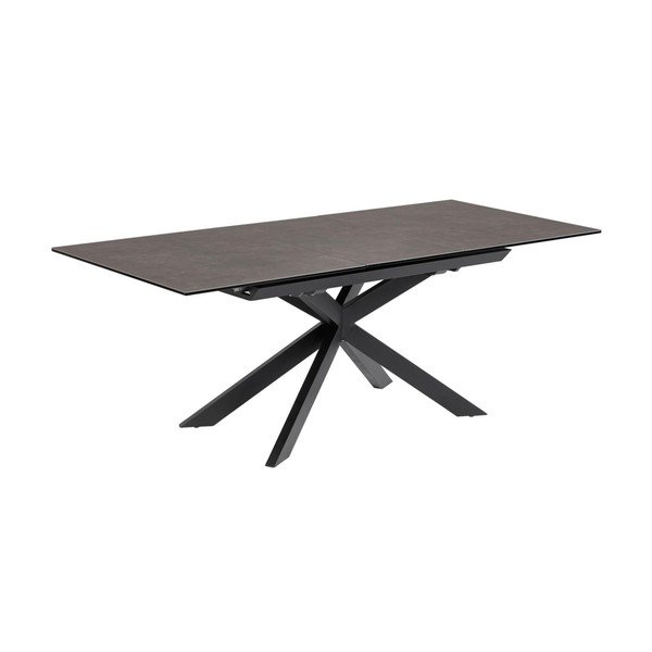 Rozkladací jedálenský stôl s prídavnou doskou s keramickou doskou 90x160 cm Atminda – Kave Home
