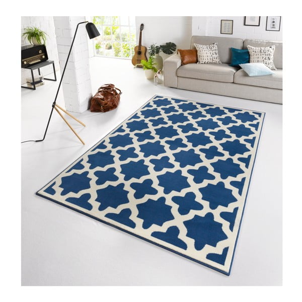 Modro-biely koberec Zala Living Noble, 200 × 290 cm-image-3