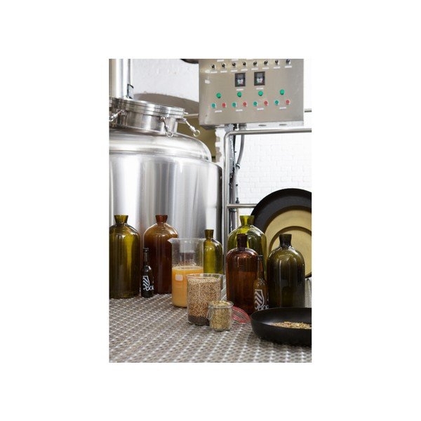 Tmavooranžová sklenená váza BePureHome Chemistry, výška 40 cm-image-2