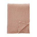 Staroružová bavlnená deka 150x200 cm Jaipur Chunky Waffle – Pineapple Elephant