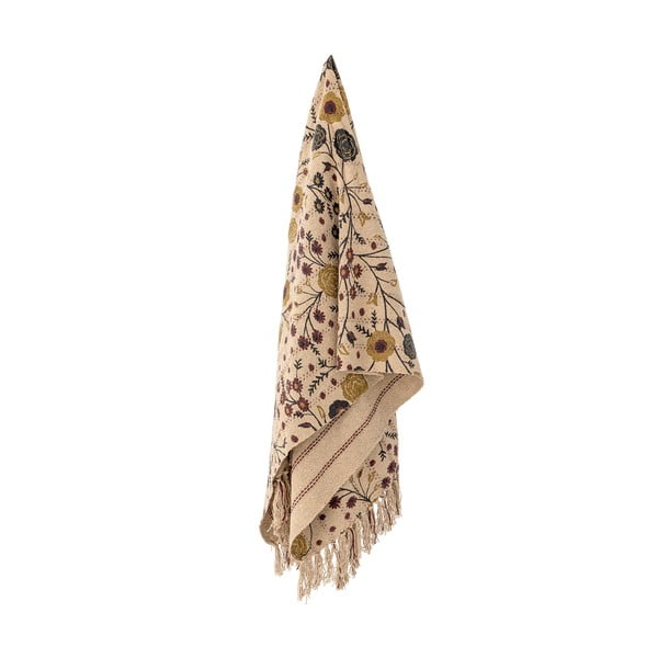 Hnedá deka z recyklovanej bavlny 130x160 cm Eydis – Bloomingville