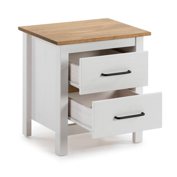 Biely drevený nočný stolík Marckeric Miranda-image-2