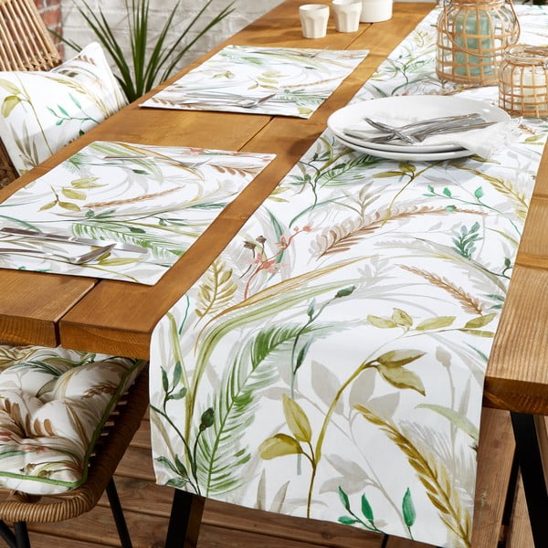 Bavlnený behúň na stôl 33x220 cm Ornamental Grasses – RHS