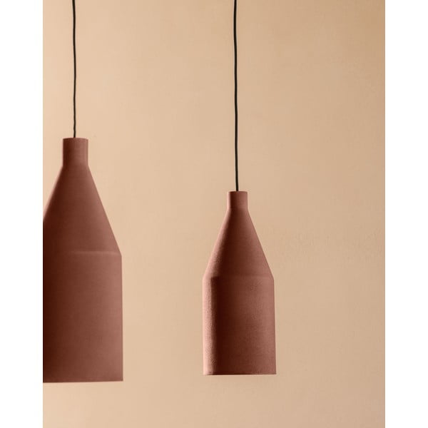 Závesné svietidlo v terakotovej farbe s kovovým tienidlom ø 15 cm Peralta – Kave Home-image-2