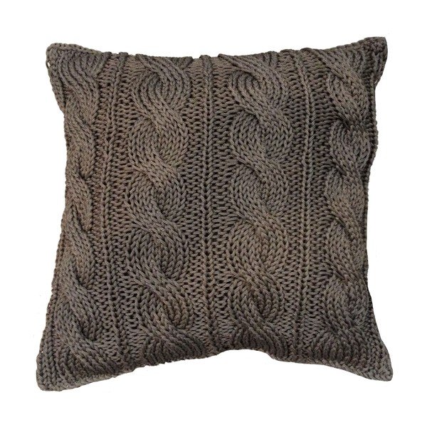 Vankúš Brown Braid , 40x40 cm