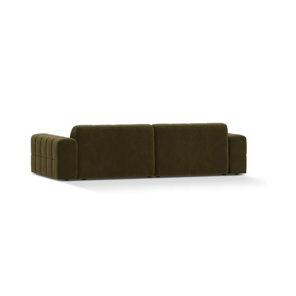 Khaki zamatová pohovka 252 cm Chicago – Cosmopolitan Design-image-2
