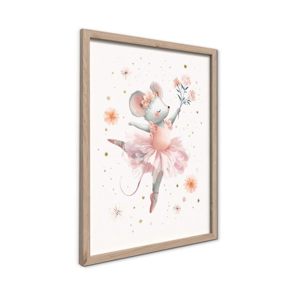 Detský obrázok 30x40 cm Mouse Ballerina – Styler-image-4