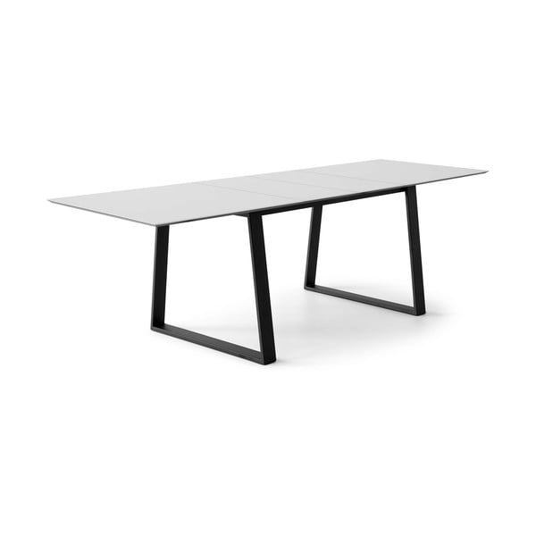 Rozkladací jedálenský stôl s bielou doskou a prídavnou doskou 100x210 cm Meza – Hammel Furniture-image-1