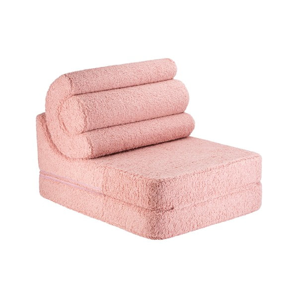 Ružové detské kresielko z textílie buklé Flipster – Wigiwama