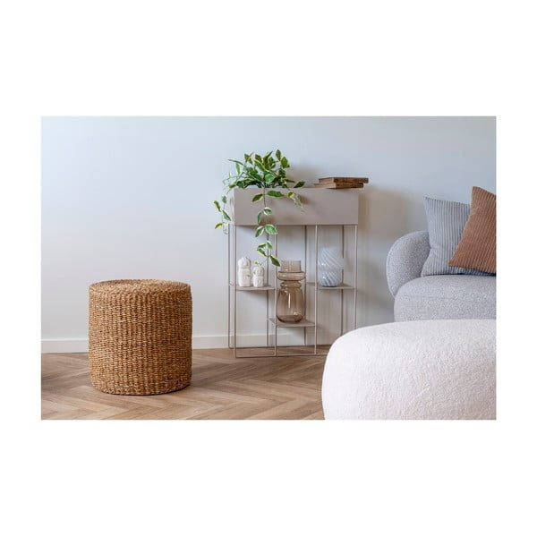 Pletený taburet v prírodnej farbe Rivera – House Nordic-image-3