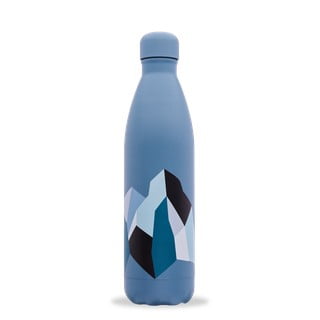 Modrá cestovná nerezová fľaša 750 ml ALTITUDE x Severine Dietrich - Qwetch