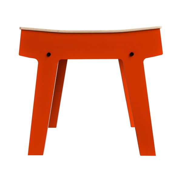 Oranžová stolička/stolík s úložným priestorom rform Pi