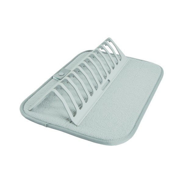 Svetlomodrá plastová odkvapkávacia podložka na riad 36x28 cm – Homéa