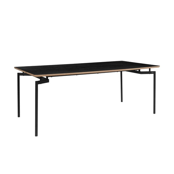 Čierny jedálenský stôl 100x200 cm Alto – Støraa-image-1