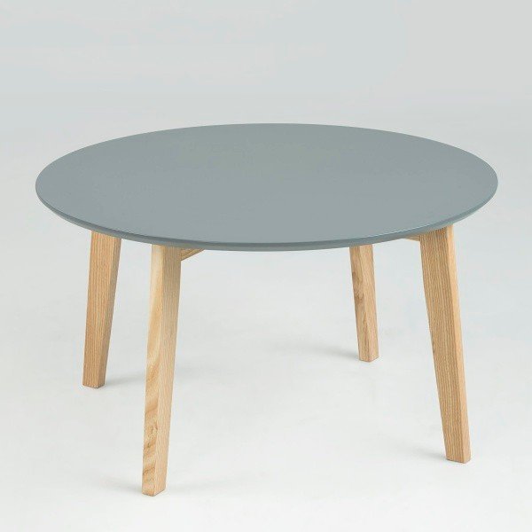 Sivý odkladací stolík Actona Molina, ⌀ 50 cm