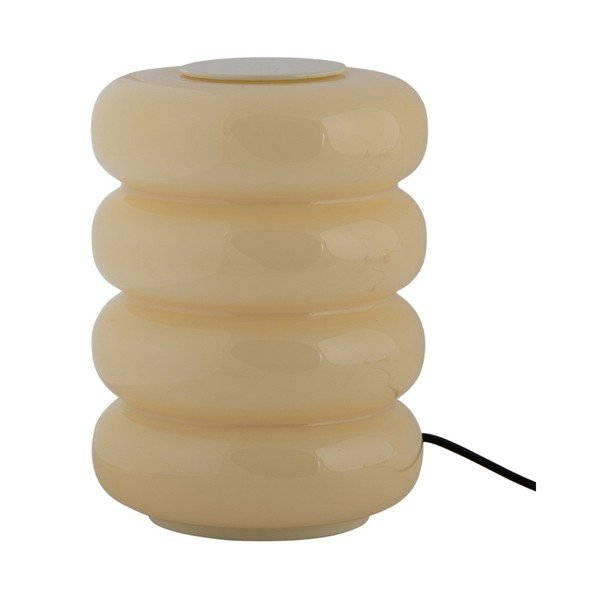 Svetložltá sklenená LED stolová lampa (výška  16,5 cm) Aro – Leitmotiv