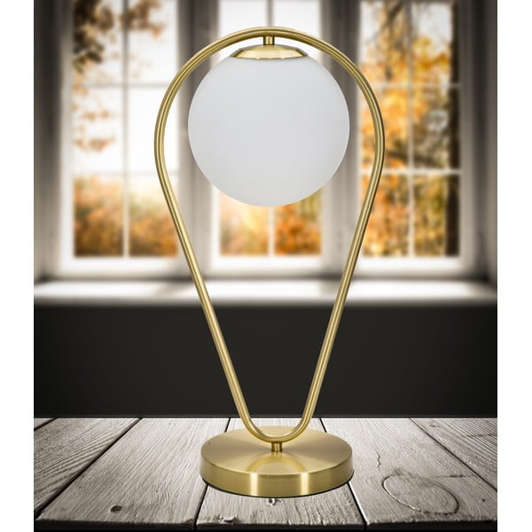 Stolová lampa v zlatej farbe Mauro Ferretti Glamy Drop-image-1