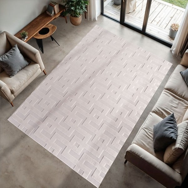 Krémový vnútorný a vonkajší koberec 200x290 cm Doha 1656 Cream – Ayyildiz Carpets-image-1