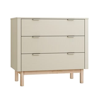 Béžová nízka detská komoda 100x52 cm Miloo – Pinio