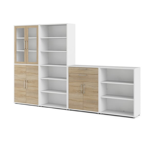 Komponent pre modulárny policový systém v dekore duba v prírodnej farbe 84x105 cm Prima – Tvilum-image-3