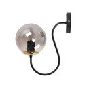 Čierno-sivé nástenné svietidlo ø 15 cm Oslo – Squid Lighting