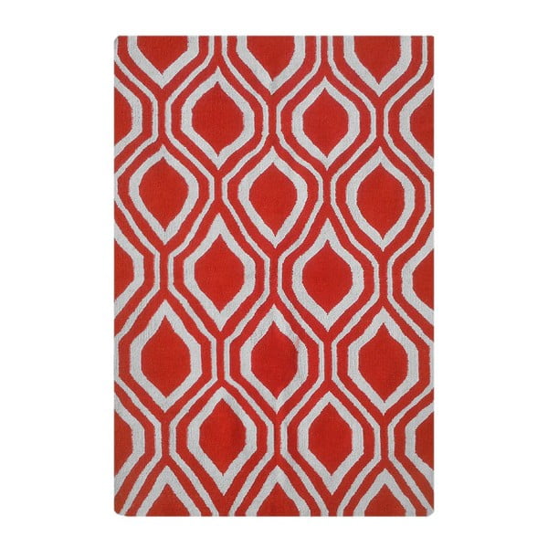 Vlnený koberec Kilim 65 Orange, 160x220 cm
