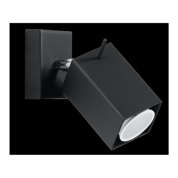 Čierne nástenné svietidlo Sollux Toscana-image-2