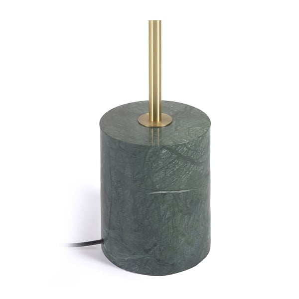 Stojacia lampa v zeleno-zlatej farbe so skleneným tienidlom (výška 161 cm) Lonela - Kave Home-image-4